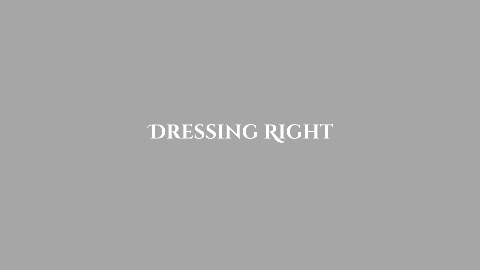 page 1 of Dressing Right